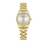 CIVO Oro Orologio Donna Acciaio: Numeri Romani Diamanti Orologi Analogico Donna Elegante - Quadrante Effetto Sole Impermeabile Quarzo - Lavoro e Vita Quotidiana