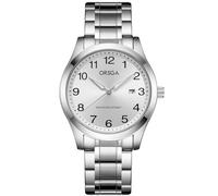 CIVO Orologio da Polso Uomo Elegante in Acciaio - Analogico, Data, Impermeabile, Luminoso - Classico Business Quadrante Argento Quarzo - Regalo