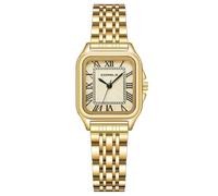 CIVO Orologio Donna Acciaio Oro: Orologi da Polso Numeri Romani Analogico Piccolo - Orologio Quarzo Impermeabile Quadrato - Regalo Classico per Donna