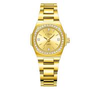 CIVO Orologio Donna Acciaio Piccolo: Oro Analogico Quarzo Impermeabile con Diamanti - Progettato per Polsi Sottili - Ideale per Ufficio e Affari