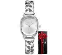 CIVO Orologio Donna Analogico Oro: Vintage Ovale Quadrante Impermeabile Orologi con Cinturino in Acciaio Inossidabile - Elegante Orologio da Donna Regalo per Orologi per Outfit per Tutti i Giorni