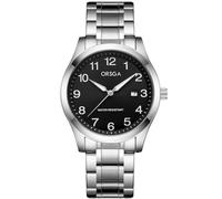 CIVO Orologio Elegante da Uomo in Acciaio Analogico, Quadrante Nero Classico Business, Luminoso Impermeabile Con Data, Regalo