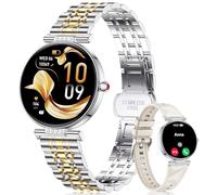 CIVO Smartwatch Donna Fitness Sportivo: Smart Watch Bluetooth Chiamate Compatibile Android iOS - Orologio Donna Contapassi Impermeabile Argento/Oro