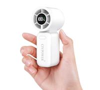 CIVPOWER Mini ventilatore portatile da viaggio: ventilatore personale da viaggio ricaricabile tramite USB, ventola di raffreddamento turbo a 100 velocità, formato tascabile 12 ore, cordino per