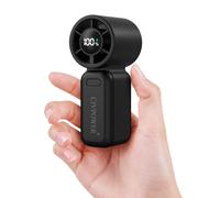 CIVPOWER Mini ventilatore portatile da viaggio: ventilatore personale da viaggio ricaricabile tramite USB, ventola di raffreddamento turbo a 100 velocità, formato tascabile, 12 ore massime, cordino