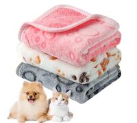 CIYIN 3 Pezzi Coperta Cane, Copertina per Animali,Copertina Cane Lavabile,Animali Domestici Coper tina Gatto,Coper tina per Cani Gatti Piccola e Media Taglia (bianco, grigio, rosa, 104x76cm)