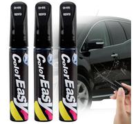 CIYIN Penna Riparazione Graffi Auto, 3 Pezzi, Penna Ritocco Auto Bianco Nero, Penna Ritocco Pittura Auto, Penna Anti Graffio Auto Carrozzeria, Strisce Riparazione Vernice (Nero)