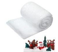 CIYIN Rotolo di Neve Artificiale, Coperta di Neve Natale Glitterata, Tappeto di Neve Finta, Coperta di Neve per Villaggio di Natale, Esposizioni Invernali e Decorazioni per Feste (2,6 x 7,8 ft)