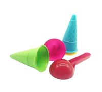 CIYODO 1 Set Giocattoli da gelati giocattoli da spiaggia in piscina giocattolo da spiaggia per Scoop di gelato a forma di cono paletta per gelato giocattolo della gelateria pp