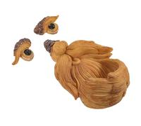 CIYODO 1 Set Mangiatoia per Uccelli Forma Volto Decorazione Scultura Anziano Facile per Uccelli per Cortili e Esterni