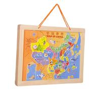 CIYODO 1 Set Puzzle Didattico in Mappa Del e Mappa Della Cognitivo Due Parti Stimola Competenze Geografiche Problemi