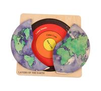 CIYODO 1 Set Puzzle per Puzzle Didattico Della Struttura Della Facile da Assemblare Sviluppa e Conoscenza Geografica Educativo per Apprendimento Interattivo