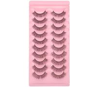 CIYODO 10 paia Ciglia Finte Naturali Effetto Volume Extra Morbide e Lunghe per Trucco Donna Adatte per Uso Quotidiano e Feste