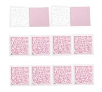 CIYODO 10 Pezzi Biglietti Compleanno Carta Elegante per Donne Ragazze Amiche Figlie Festa Rosa