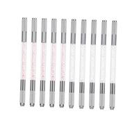 CIYODO 10 pezzi Pennelli Microblading Sopracciglia Doppia Punta Penne Tattoo per Trucco Permanente Sopracciglio Strumenti Compatti e Leggeri per Uso Professionale e Personale