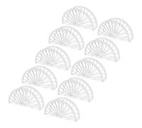CIYODO 10 pezzi Portatovaglioli Trasparente da Design Moderno e Stabile per Cucina Ristoranti e Feste Accessorio Decorativo per Tovaglioli e Fazoletti