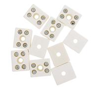 CIYODO 10 pezzi Terminali in Ceramica Alta Temperatura Connettori Resistenti all per Elettrici Sicuri in e Impianti Termici Terminal Block Wire Connector Affidabile
