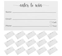 CIYODO 100 pezzi Biglietti Lotteria Numerati e Schede Elettorali Vuote per Eventi e Concorsi Kraft Resistente per Iscrizioni e Votazioni per Fiere Festival e Gare