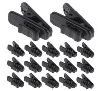 CIYODO 100 pezzi Clip per Cavi Cuffiette in Plastica Resistente Morsetti per Filo Auricolari Compatti e Leggeri Organizer Portatile per Gestione Efficiente dei Cavi Adatti per Uso