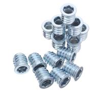 CIYODO 100 Pezzi Di Dadi Incorporati Per Mobili In Legno Elementi Di Fissaggio A Vite Per Legno Elementi Di Fissaggio Per Mobili Inserti Per