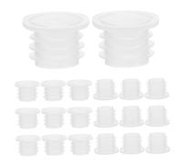 CIYODO 100pezzi Tappi Per Bottiglie Plastica Coperchi Riutilizzabili Perdite Tappi Ricambio Per Bottiglie Per Barattoli e Uso Quotidiano