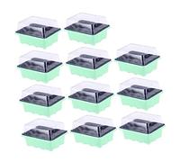 CIYODO 10pezzi Vassoio Germogliatore Coltivatore Vassoi Coltivazione con Coperchi Trasparenti Scatola per Giardinaggio Bonsai