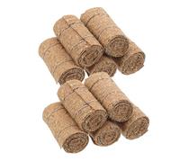 CIYODO 12 Miniature Hay Bales Realistic Decorative Straw For Dollhouse Farm Scene Autumn Harvest Craft Accessories For Mini Decor