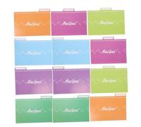 CIYODO 12 Pezzi Divisori per Schede Ricette per Cucina Quotidiana Decorativi e Resistenti per Ricette e Note