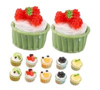 CIYODO 12 Pezzi Miniatura Torta Dessert in Miniatura Accessori Per Micro Paesaggio Decorazione Casa Stile Misto