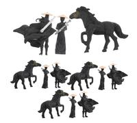 CIYODO 12 Pezzi Miniature Resin Figurines Micro Landscape Model Ancient Chinese Style Garden Ornaments For Desktop Fish Tank And Bonsai Decoration