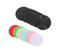 CIYODO 12 Pezzi Miniature Vinili per Dollhouse Decorazione Desktop e Paesaggio Dischi Nero e Colorati Modelli Realistici per Layout Casa in Miniatura e Accessori Fotografici