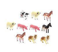 CIYODO 12 Pezzi Pvc Animale Fattoria Figure Giocattolo Animale Cognitivo Giocattoli Per Ragazzo Ragazza