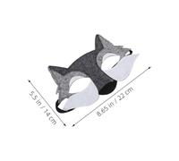 CIYODO 12pezzi Maschera Da in Per Halloween Maschera Da Animale Mezza Faccia Accessori Per Travestimenti e Cosplay Design Realistico e Confortevole