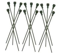 CIYODO 15 Pezzi Steli Floreali Artificiali Flessibili in Plastica Verde per Fai da Te Bastoncini per Composizioni e Supporto Piante da Giardino