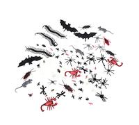 CIYODO 150 Pezzi Insetti Plastica Finti Ragni Scorpioni Pipistrelli Decorazione Bomboniere Feste Halloween Giocattoli Ingannevoli Pesce Aprile Cognitivo Conosciuto Educativo