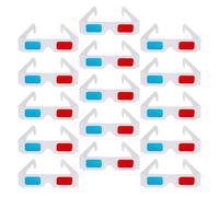 CIYODO 150 Pezzi Occhiali in Cartoncino Rosso e Blu per Film Dvd Giochi e Progetti Stem in Classe Leggeri e Monouso Adatti e Adulti