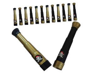 CIYODO 16pezzi Telescopio Pirata Telescopico Giocattolo Monoculare per Birdwatching Escursionismo Viaggi Festa Favore Halloween Carnevale Retro Design Scena Fotografica