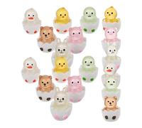 CIYODO 18 Pollici Cucciolo Di Animale Che Illumina Buio Compleanno Giocattolo Animale Anatra Che Fa i Primi Passi Mini Figurine Di Coniglio Piccoli Resina