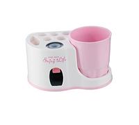 CIYODO 1pezzi Distributore Dentifricio e Spazzolino Design e Rosa Accessorio Per Facile Installazione e Utilizzo