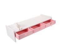 CIYODO 1pezzi Supporto per Monitor Singolo da Scrivania per Computer Rialzo Ergonomico per Schermo del Computer Base di Appoggio Salvaspazio per Tastiera Organizzazione della Scrivania da