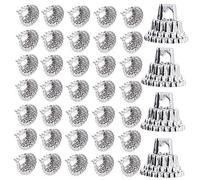 CIYODO 1set Tappi Decorativi Per Palline Di Natale Cappucci Leggeri Per Ornamenti Fai Da Te Per Decorazioni Natalizie Dazzling
