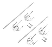 CIYODO 2 Impostati Forchette per Arrosto Pollo con Meccanismo Rotante Forchette Grill per Friggitrice ad Aria e Elettrico Resistenti e Facili da Pulire per Picnic e Barbecue