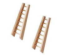 CIYODO 2 Mini Scala Legno per Casa delle Decorazione per Modelli Miniatura Accessorio per Moderni e Scenari