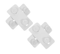 CIYODO 2 Paia Connettori per Pegboard Professionali Blocchi di Collegamento Riutilizzabili per Espansione Pannelli Supporto Affidabile per Organizzazione Garage Cucina e