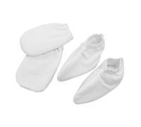 CIYODO 2 paia Guanti Isolanti per Trattamento Termico in Paraffina Guanti in Spugna con Fodera in Poliestere per per Termica Spa e Nutrimento Cutaneo Colore Bianco