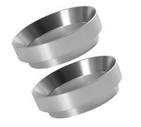 CIYODO 2 pezzi Anello Dosatore Caffè in Alluminio Accessorio Portafiltro per Macchine Espresso Imbuto Dosatore Anti-dispersione Polvere Strumento Pulito e Resistente per Preparazione
