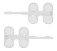 CIYODO 2 Pezzi Attrezzatura Per Optometria Strumenti Per Esercizi Oculari Strumento Per L'Allenamento Della Vista Pinne Ottiche Esperimenti Di Optometria Lenti Ottiche