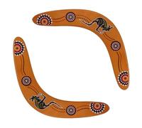 CIYODO 2 Pezzi Boomerang in Legno Forma di Giocattolo Sportivo per Esterni per Manovre Precise e Stabile per Giochi all Aria Aperta e attività Interattive