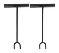 CIYODO 2 Pezzi Chiave per Valvola Acqua in Ferro con Impugnatura T Strumento Resistente per Arresto Valvole in Spazi Stretti Design Esteso per Accesso Facile e Precisione Ottimale