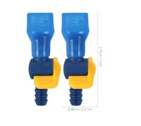 CIYODO 2 Pezzi Connettori per Valvola Idratazione Sostituzione Facile per Sacche Idriche con Design Angolato Compatibile per Escursioni e attività Outdoor